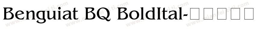 Benguiat BQ BoldItal字体转换